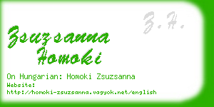 zsuzsanna homoki business card